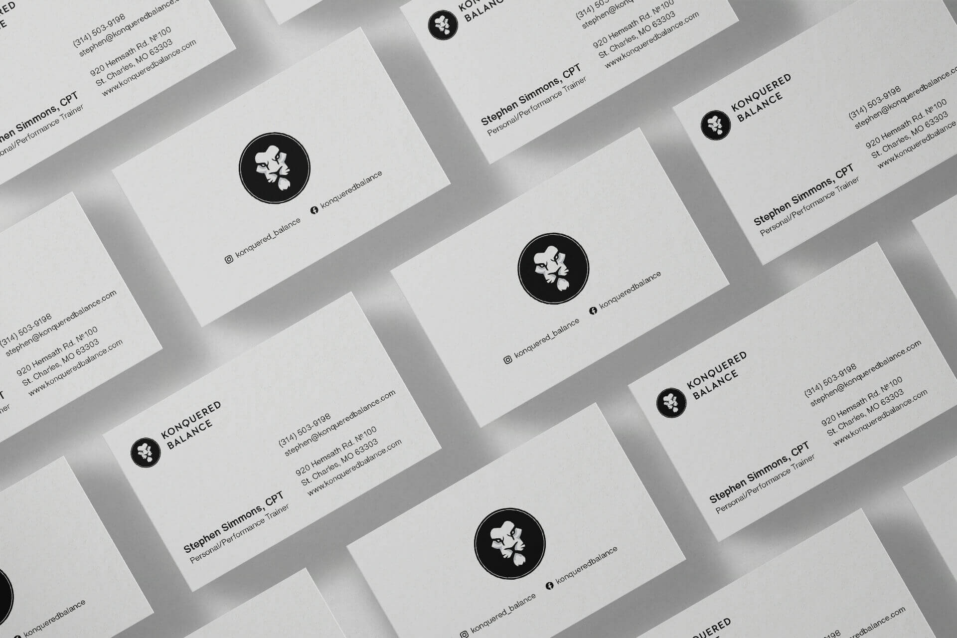 Konquered Balance Business Card